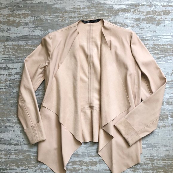 Zara Blush Pink Faux Leather Jacket - Picture 5 of 6